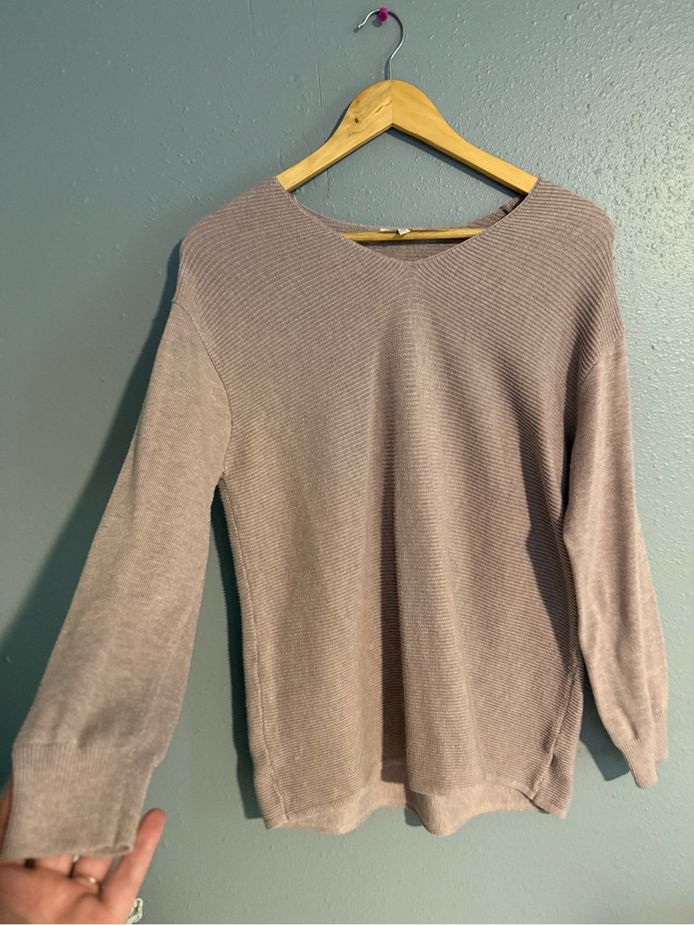 Ella Moss Mauve Crewneck Sweater